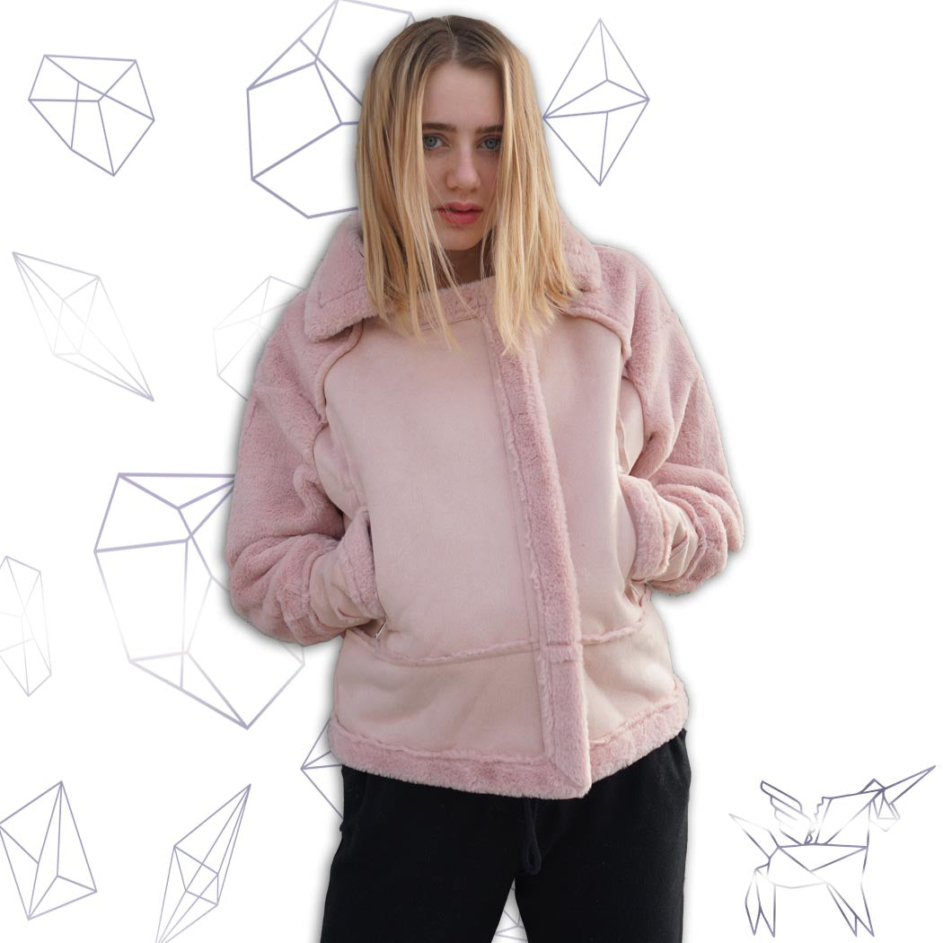 The Kimberly Pink Faux Jacket