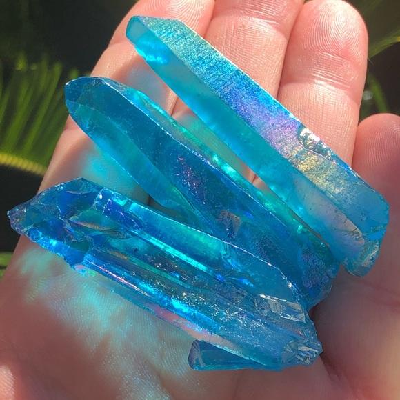Mini Blue Angel Aura Quartz - Chasin' Unicorns