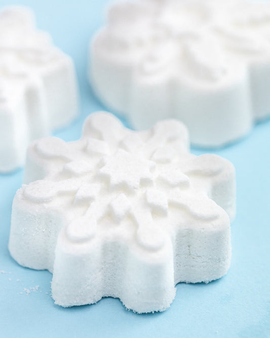 Snowflake Peppermint Bath Bomb