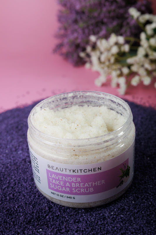 Lavender Take a Breather Face and Body Sugar Scrub