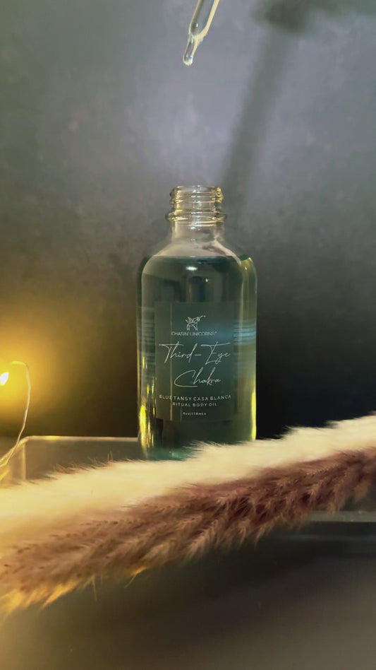 Third Eye Chakra Ritual Body Oil - Blue Tansy