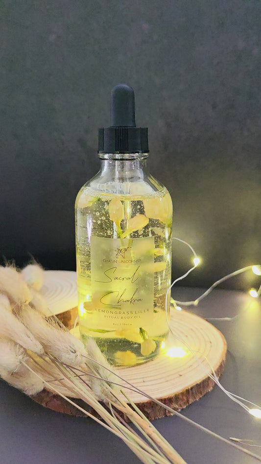 Sacral Chakra Ritual Body Oil - Lemongrass Vanilla