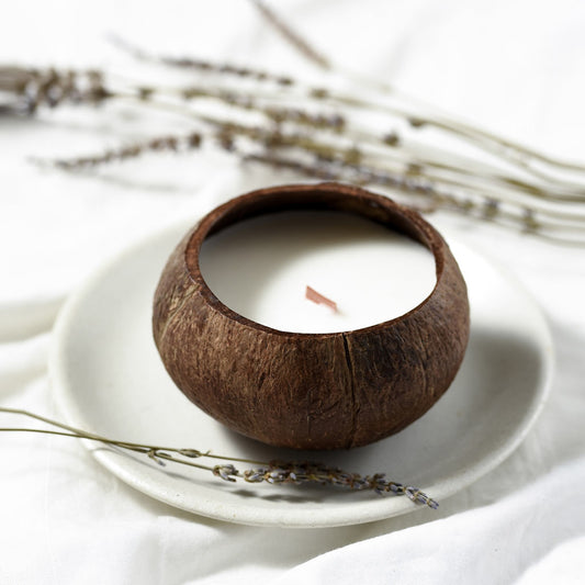 Vanilla Coconut Shell Candle - Chasin' Unicorns